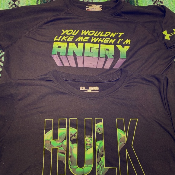 Under Armour Other - 2 - UA dri-fit shirts - HULK